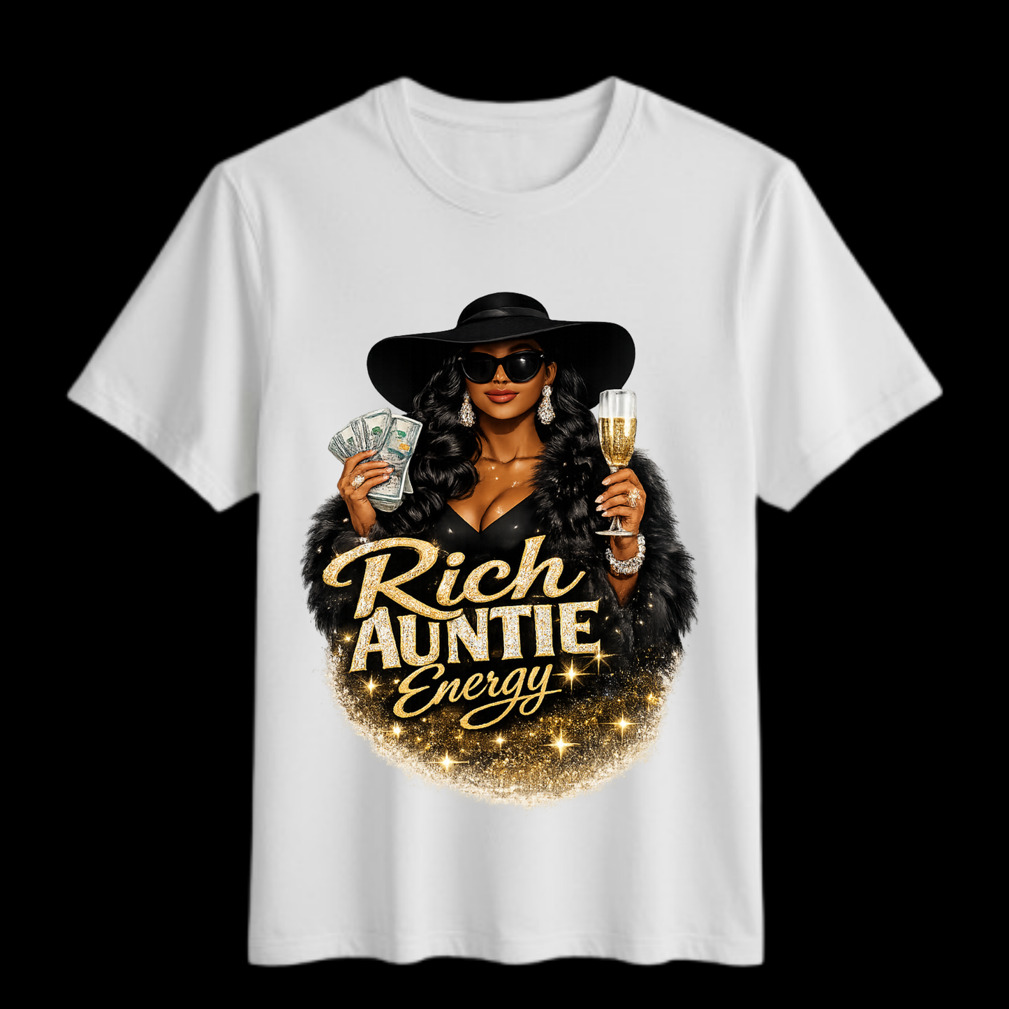 Rich Auntie Energy Graphic T-Shirt
