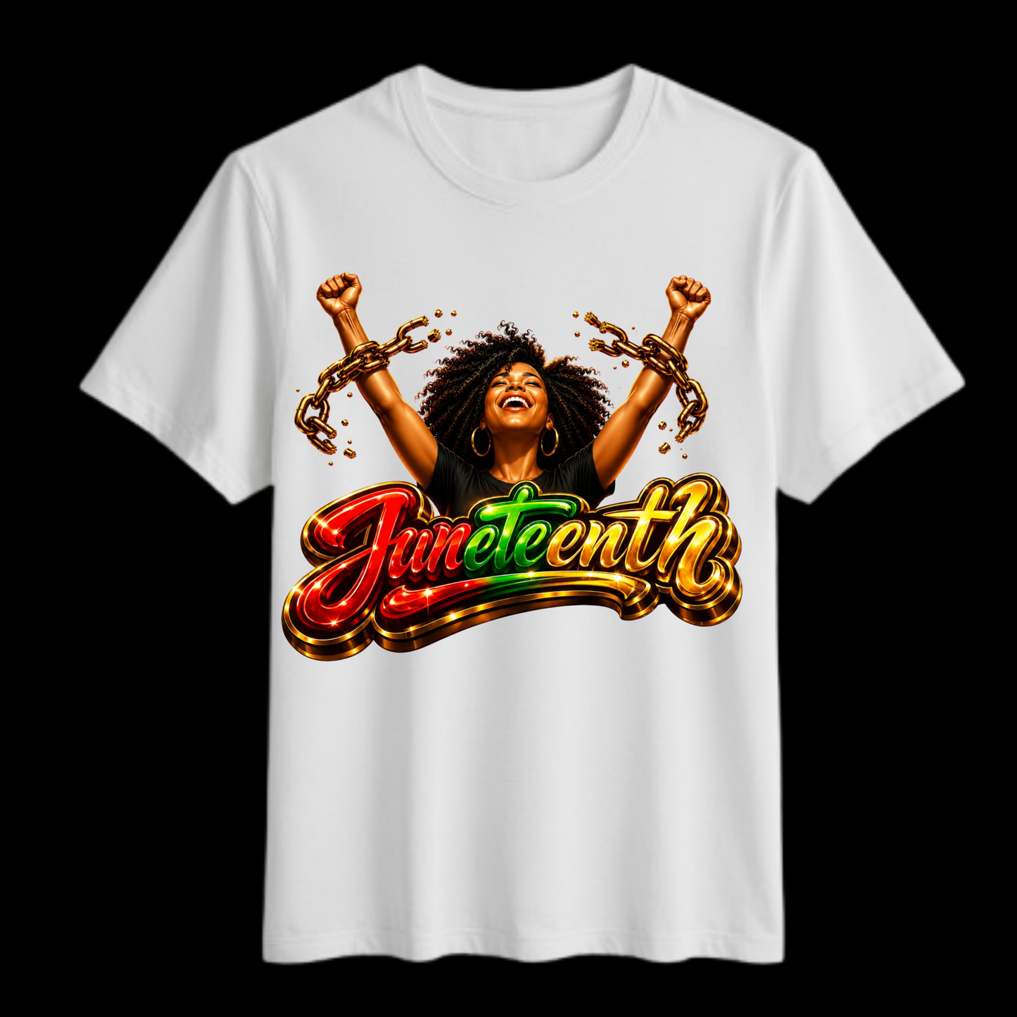 Juneteenth Broken Chains Freedom T-Shirt