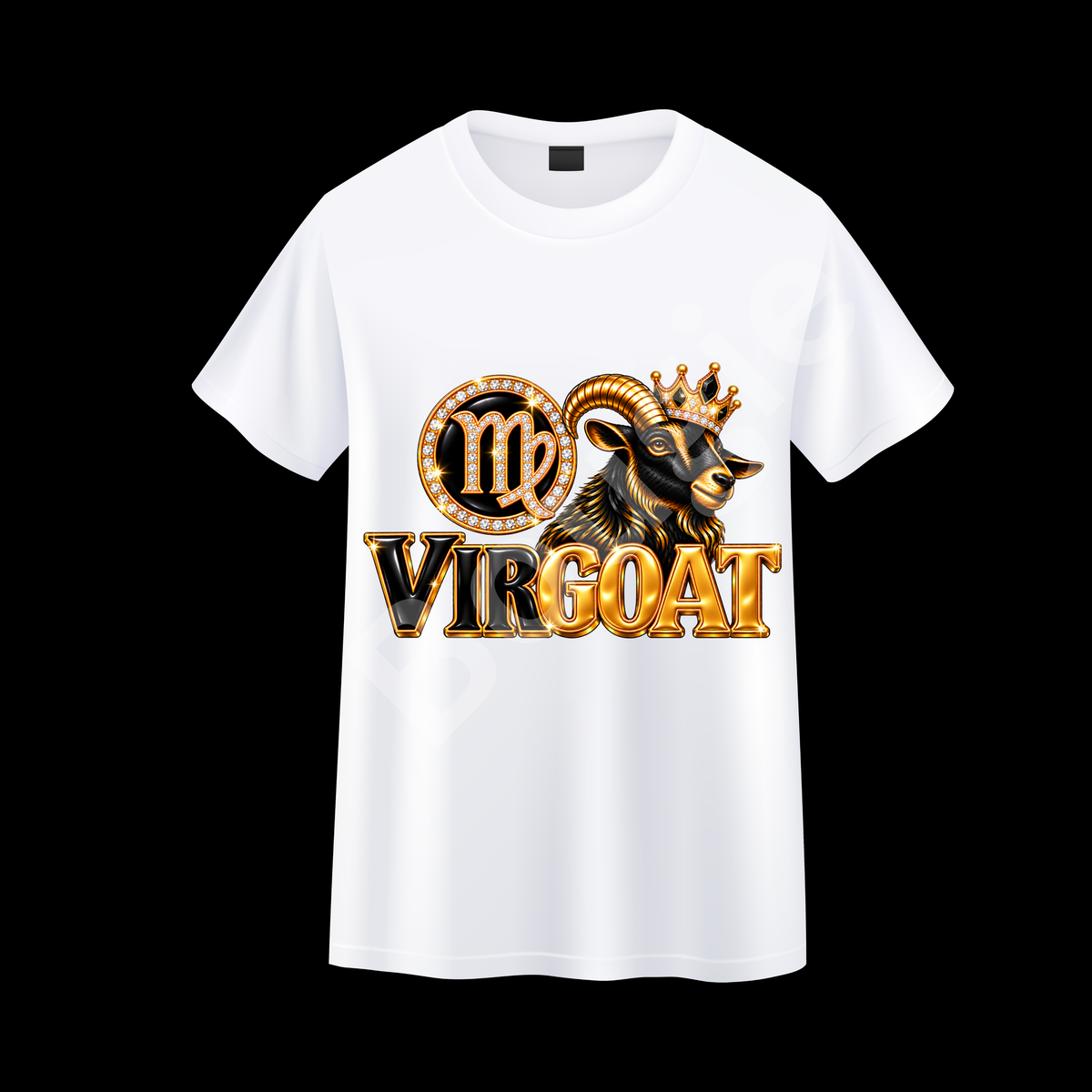 VIRGOAT Black & Gold Virgo T-Shirt