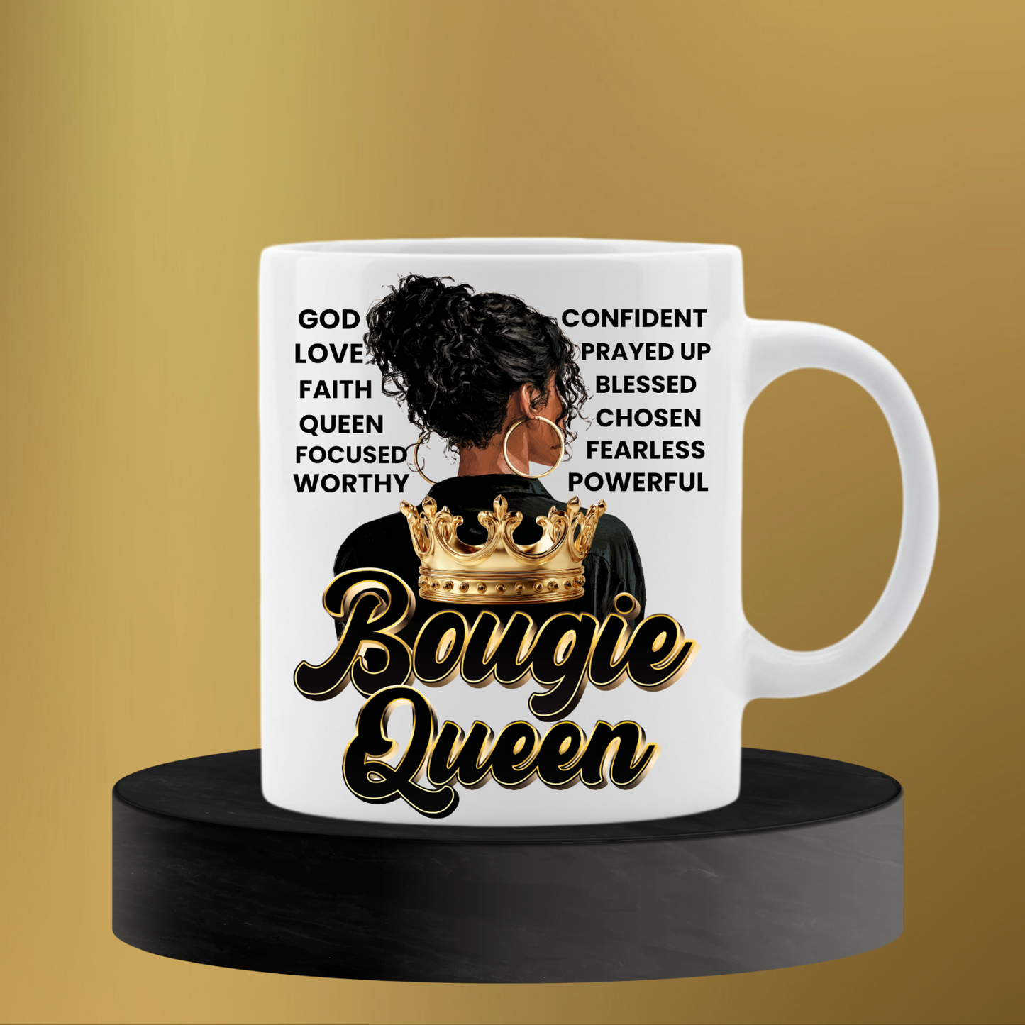 Bougie Queen Affirmation Mug