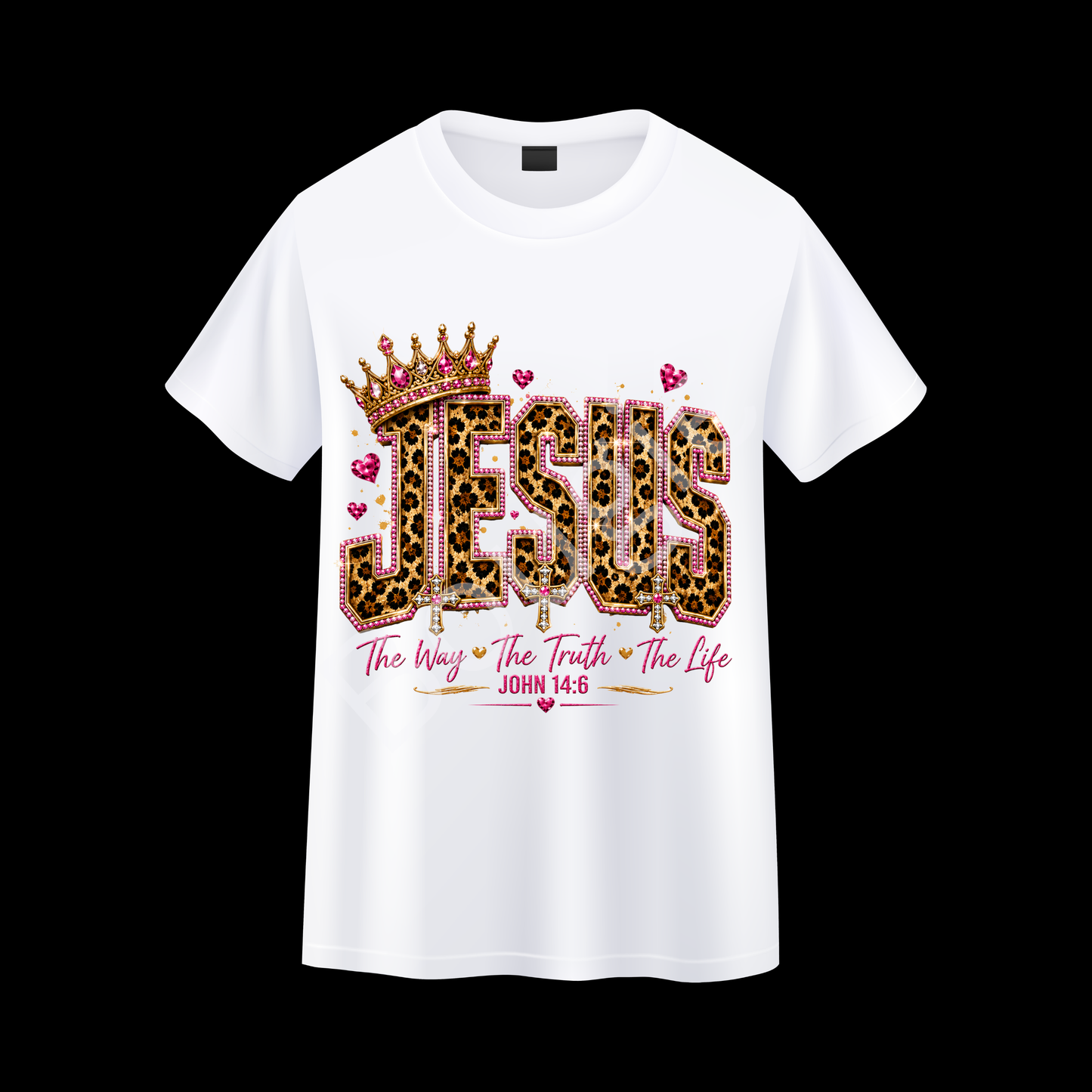 Jesus Bling Graphic T-Shirt | John 14:6 Christian Shirt