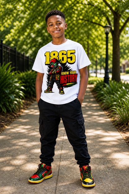 1865 Know Your History Juneteenth Shirt♥️🖤💛💚