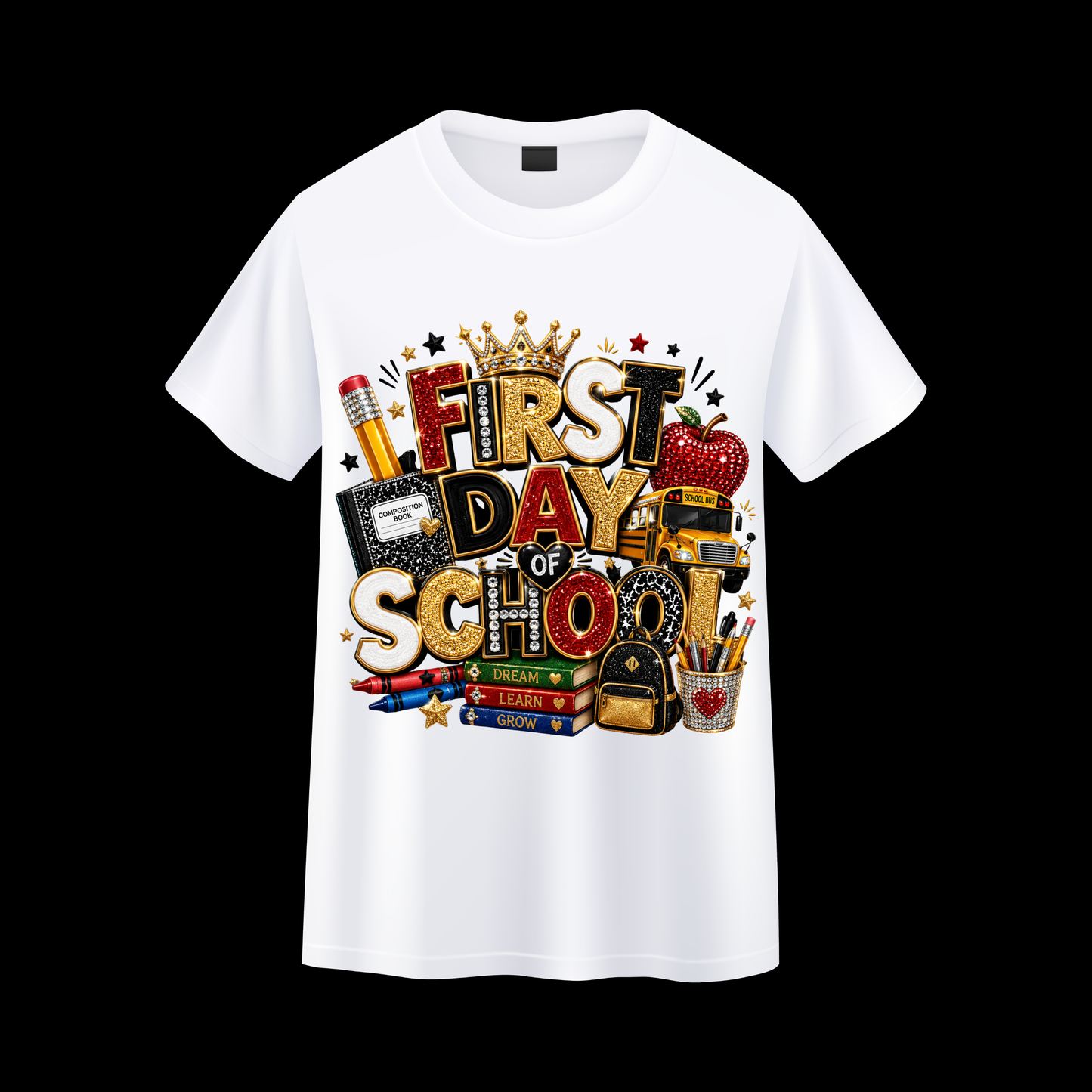 First Day of School Luxury Graphic T Shirt | Teacher Student Parent Tee