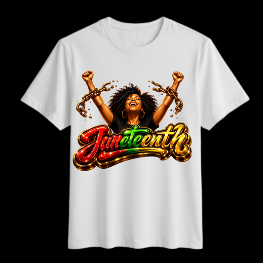 Juneteenth Broken Chains Freedom T-Shirt