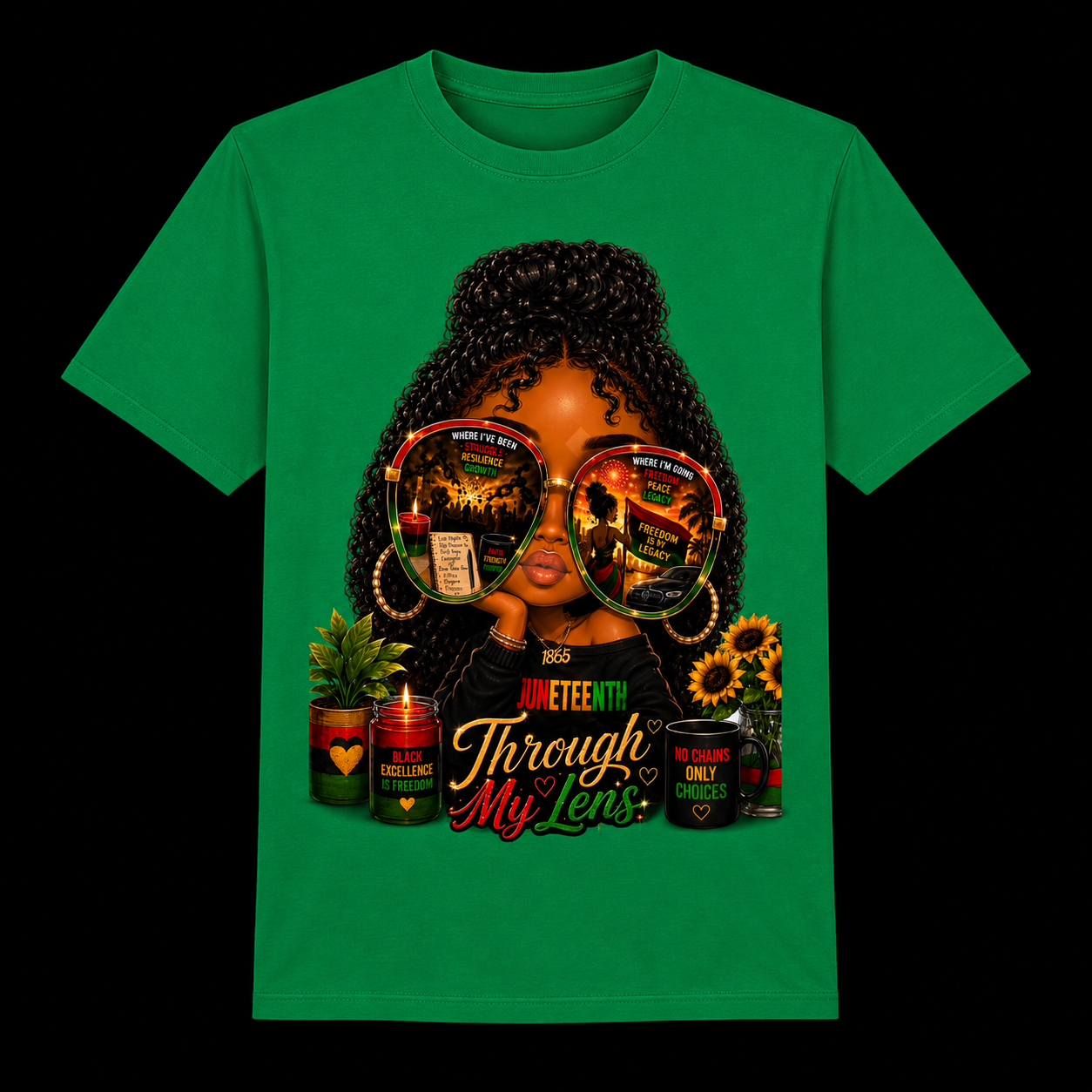 Juneteenth Through My Lens Black Excellence T-Shirt