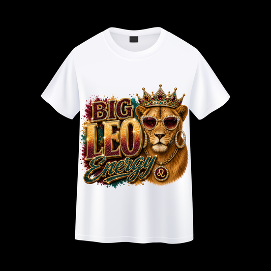 Big Leo Energy Luxury Graphic T Shirt