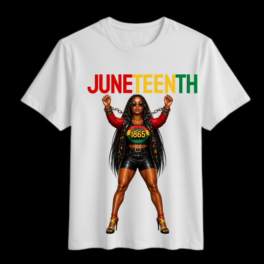 Juneteenth Lady In Heels T-Shirt