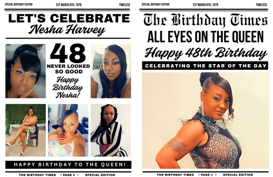 Personalized Birthday Newspaper