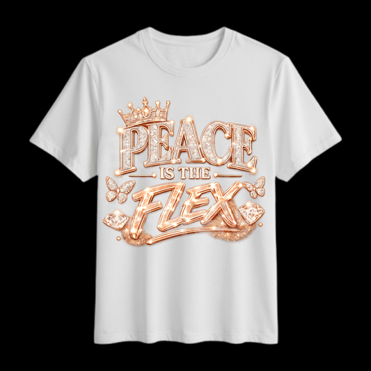 Peace Is The Flex Bling T-Shirt