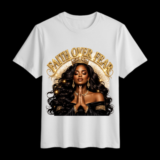 Faith Over Fear Luxury Graphic T-Shirt