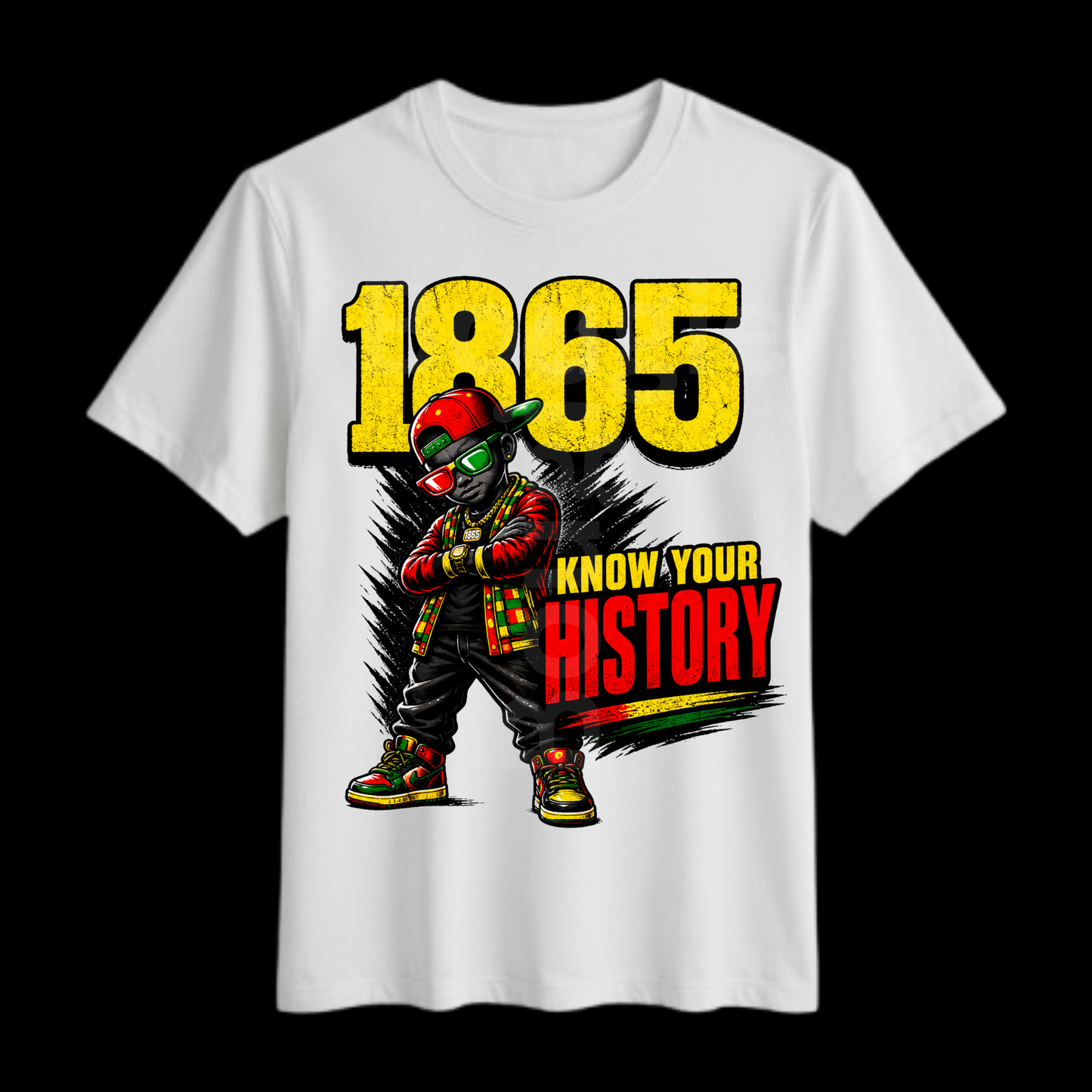 1865 Know Your History Juneteenth Shirt♥️🖤💛💚