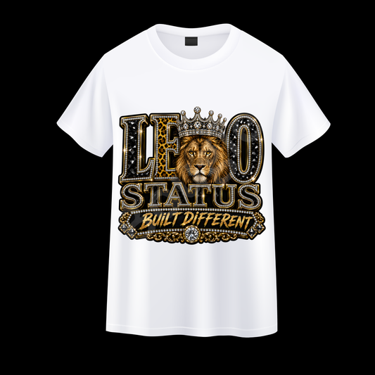 Leo Status Built Different T-Shirt