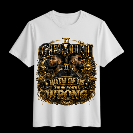 Gemini Both of Us Think You're Wrong T-Shirt (Men)